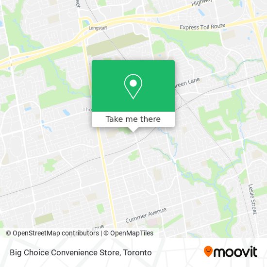 Big Choice Convenience Store plan