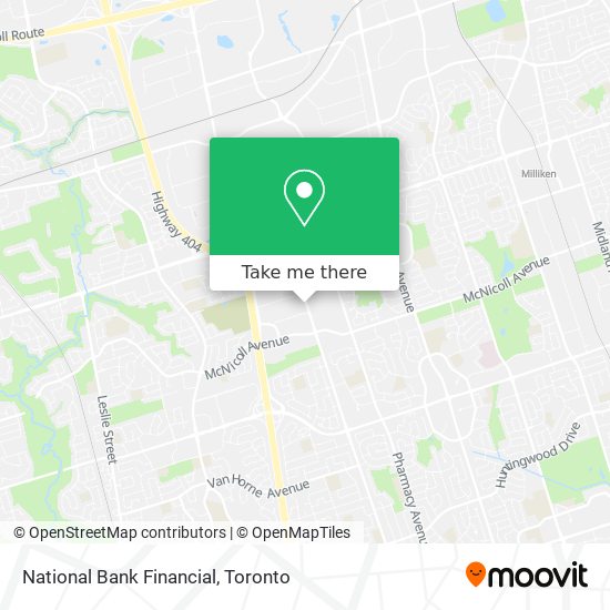 National Bank Financial map