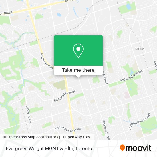 Evergreen Weight MGNT & Hlth map