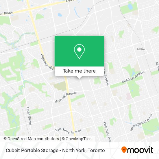 Cubeit Portable Storage - North York plan