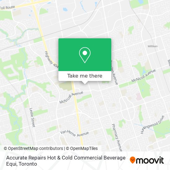 Accurate Repairs Hot & Cold Commercial Beverage Equi map