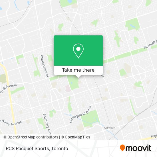 RCS Racquet Sports map