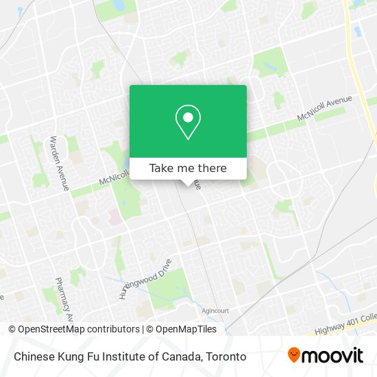 Chinese Kung Fu Institute of Canada map