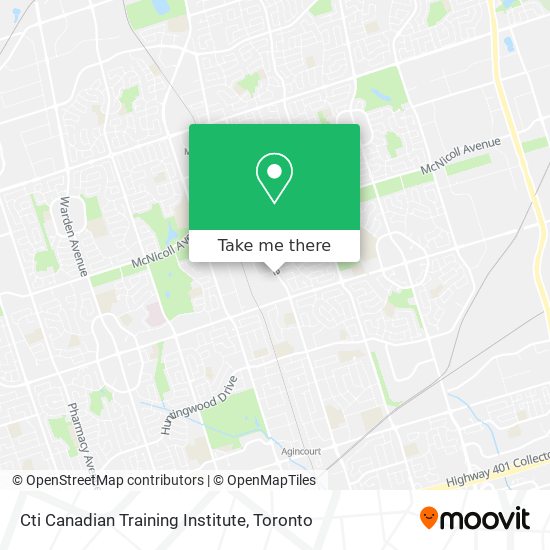 Cti Canadian Training Institute map