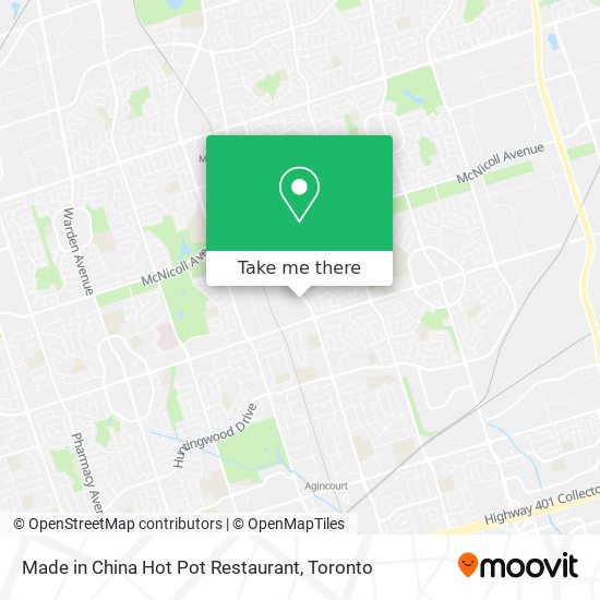 Made in China Hot Pot Restaurant plan