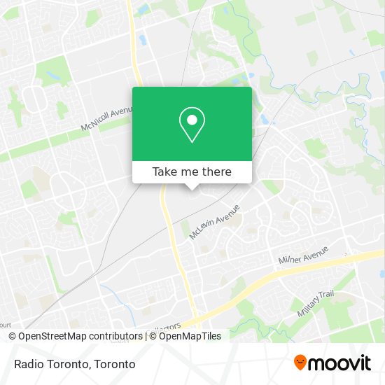 Radio Toronto map