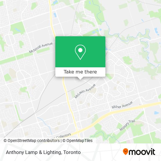 Anthony Lamp & Lighting map