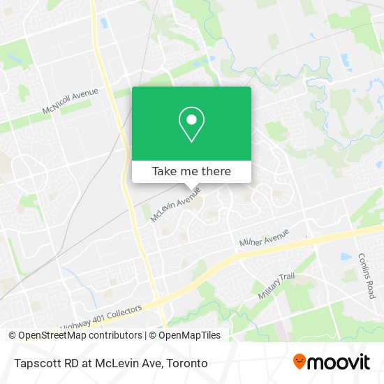 Tapscott RD at McLevin Ave map