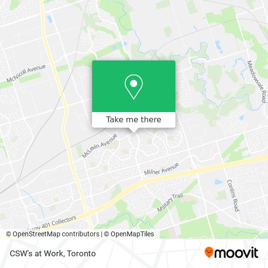 CSW's at Work map