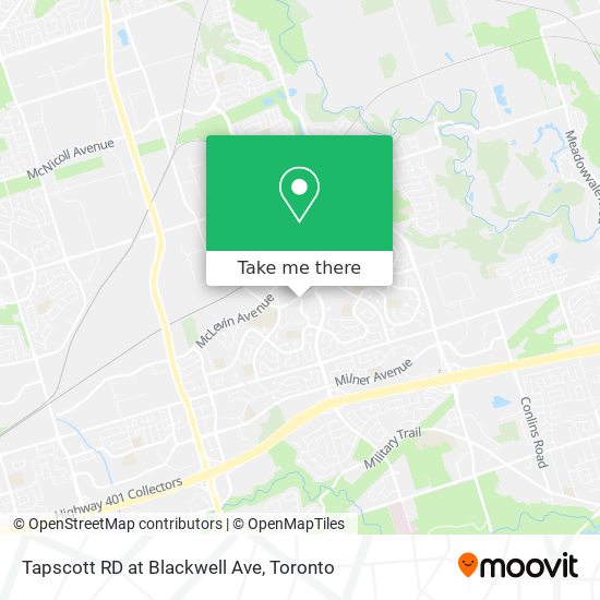 Tapscott RD at Blackwell Ave map