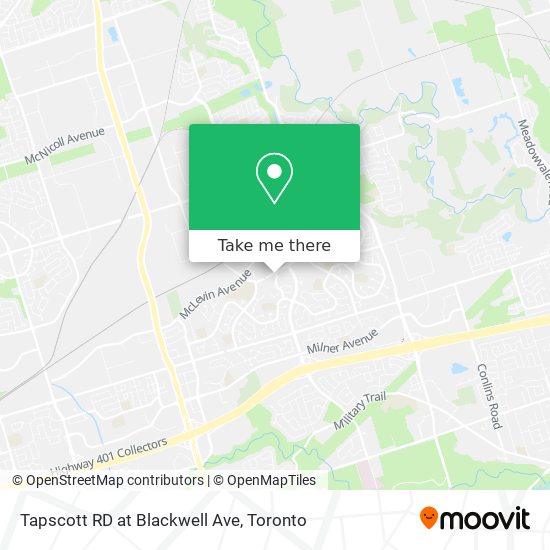 Tapscott RD at Blackwell Ave plan