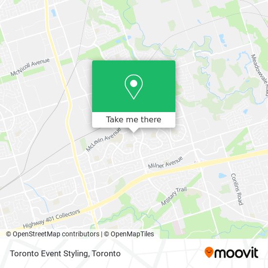Toronto Event Styling map