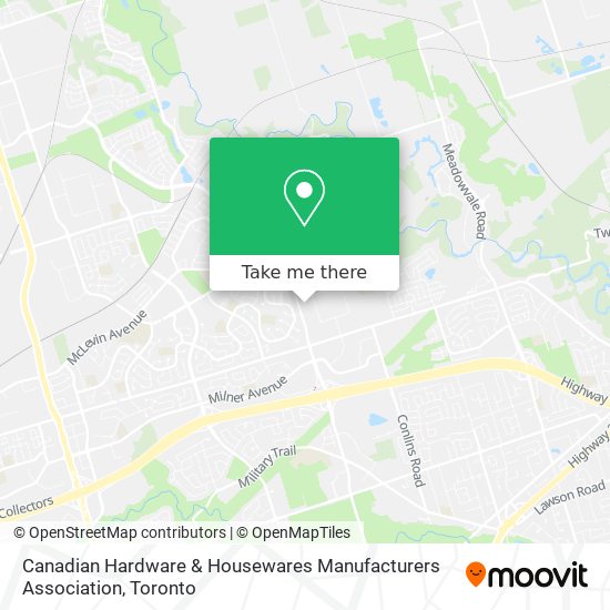 Canadian Hardware & Housewares Manufacturers Association map