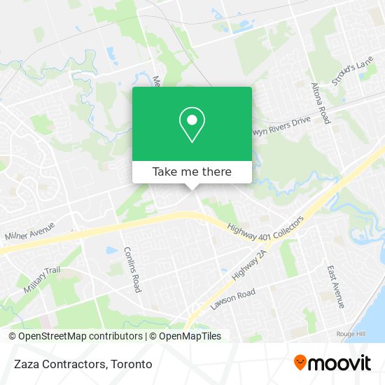 Zaza Contractors map