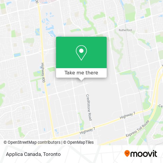 Applica Canada map