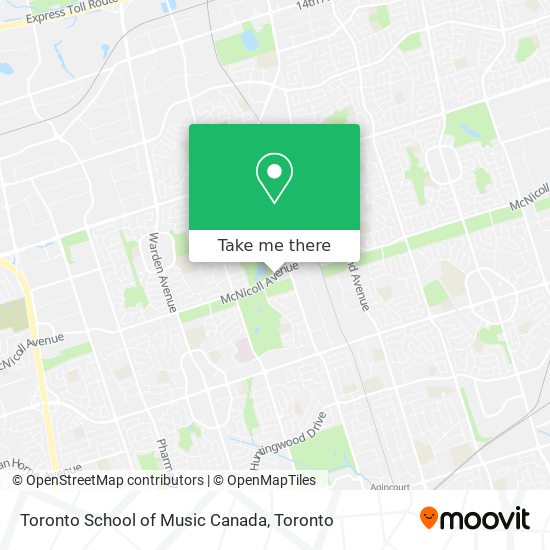 Toronto School of Music Canada plan
