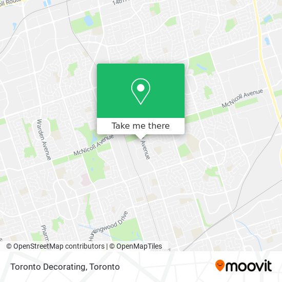 Toronto Decorating map