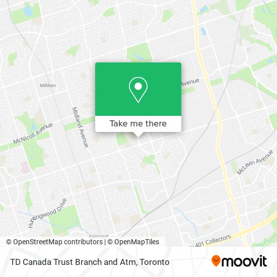 TD Canada Trust Branch and Atm plan