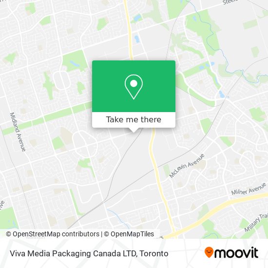 Viva Media Packaging Canada LTD map