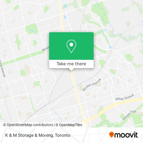 K & M Storage & Moving plan