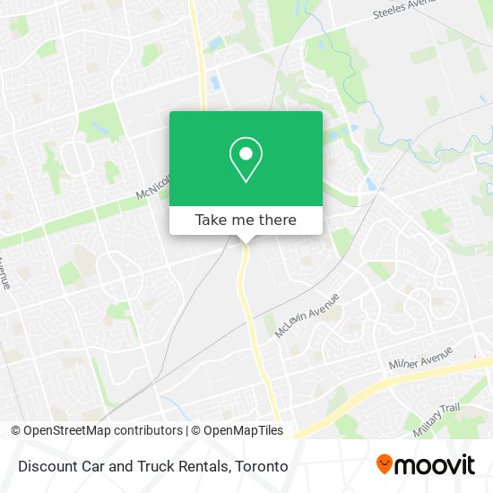 Discount Car and Truck Rentals map