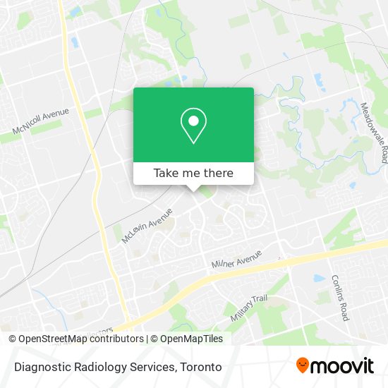 Diagnostic Radiology Services map