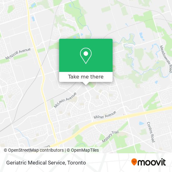 Geriatric Medical Service map