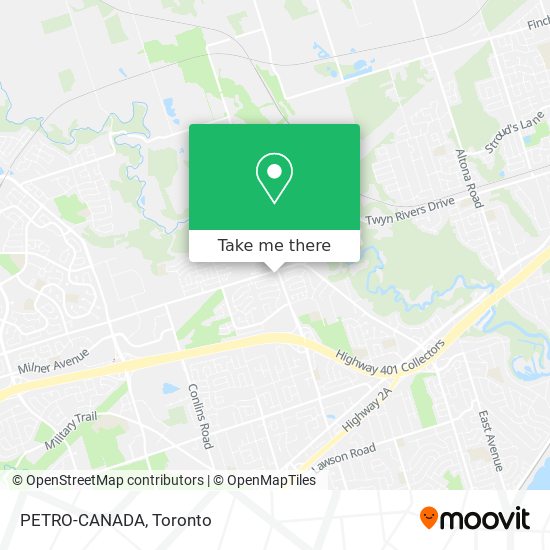 PETRO-CANADA map