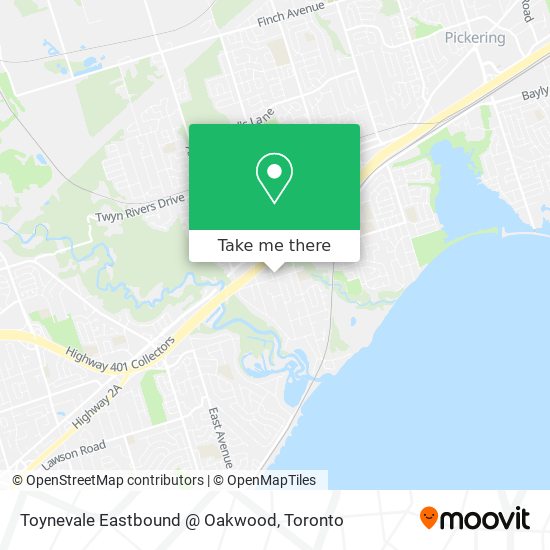 Toynevale Eastbound @ Oakwood map