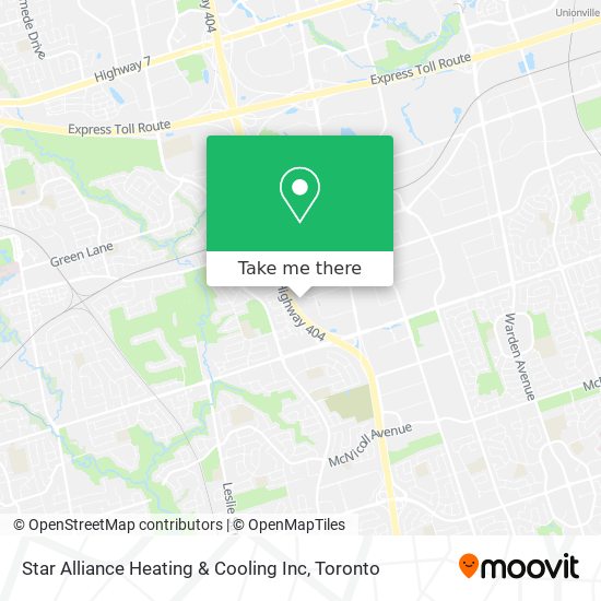 Star Alliance Heating & Cooling Inc map