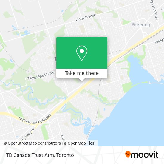 TD Canada Trust Atm map