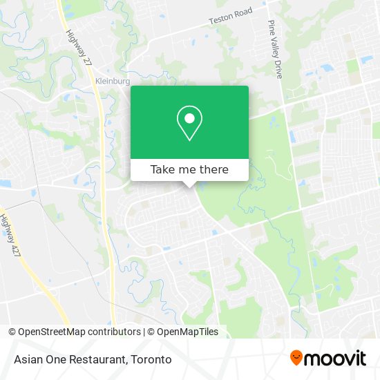 Asian One Restaurant plan