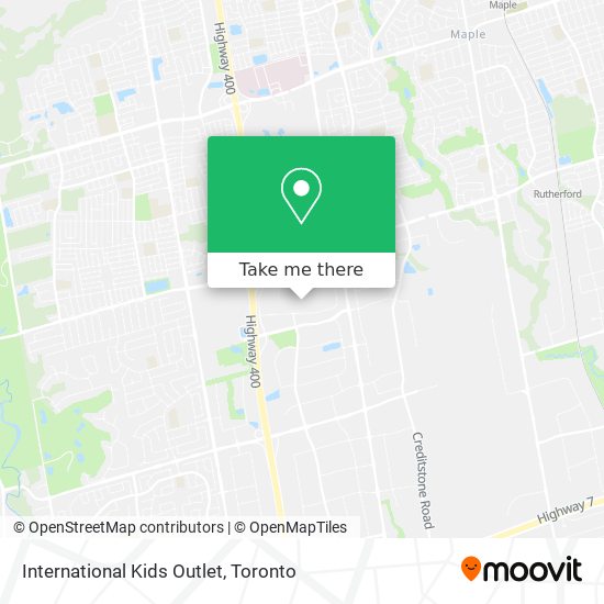 International Kids Outlet map