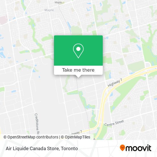 Air Liquide Canada Store map