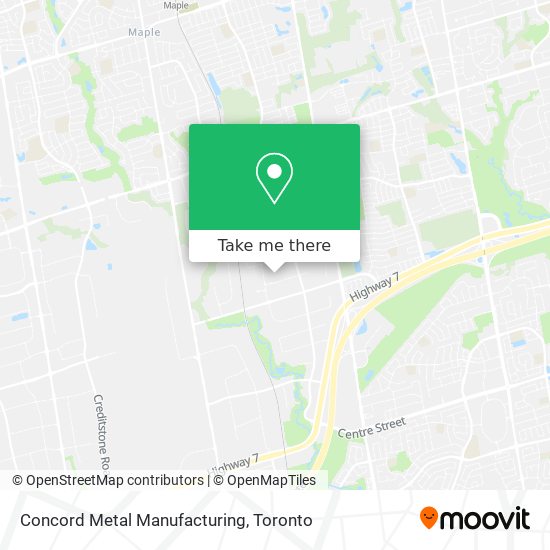 Concord Metal Manufacturing map
