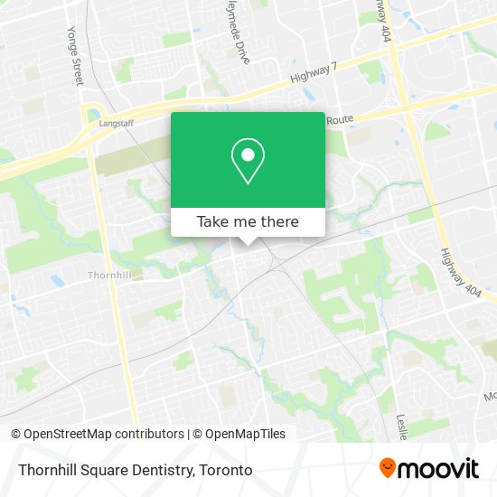 Thornhill Square Dentistry plan