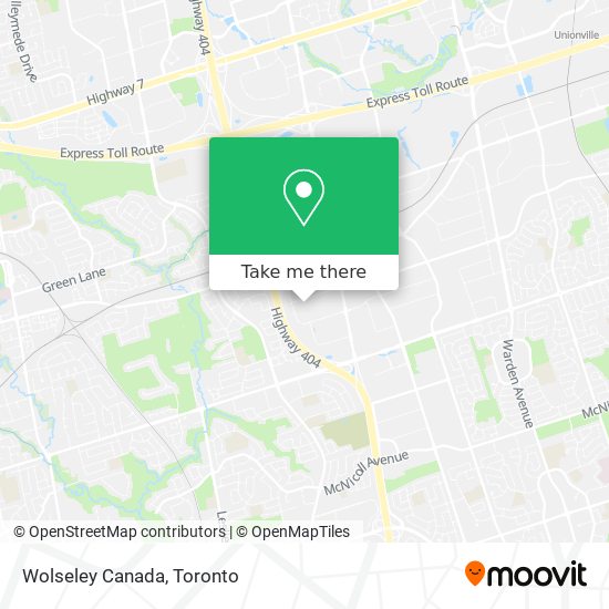 Wolseley Canada map