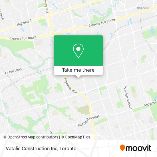 Vatalis Construction Inc map