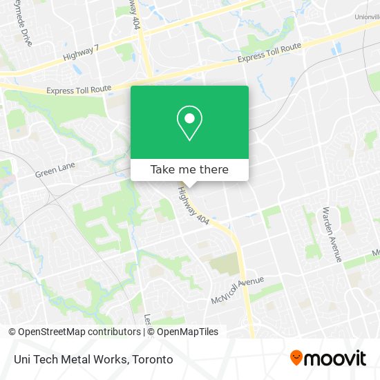 Uni Tech Metal Works map