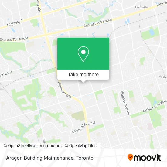 Aragon Building Maintenance map