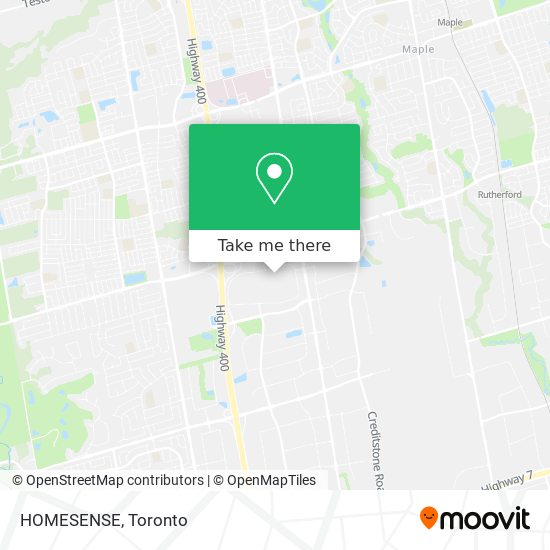 HOMESENSE map