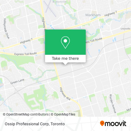 Ossip Professional Corp map