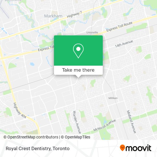 Royal Crest Dentistry map