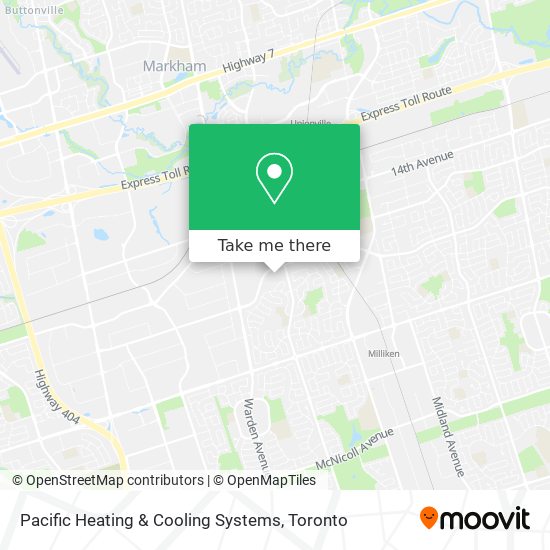Pacific Heating & Cooling Systems map