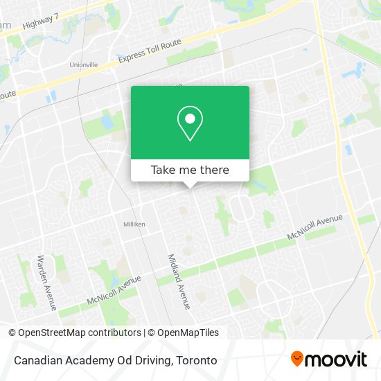 Canadian Academy Od Driving plan