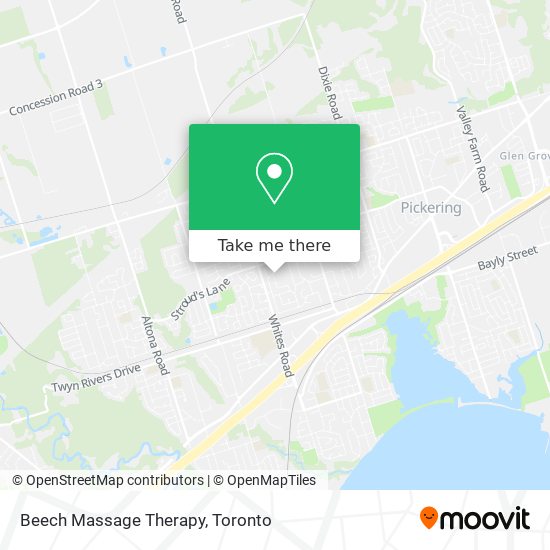 Beech Massage Therapy map