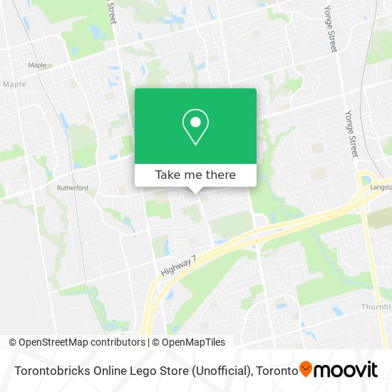 Torontobricks Online Lego Store (Unofficial) map