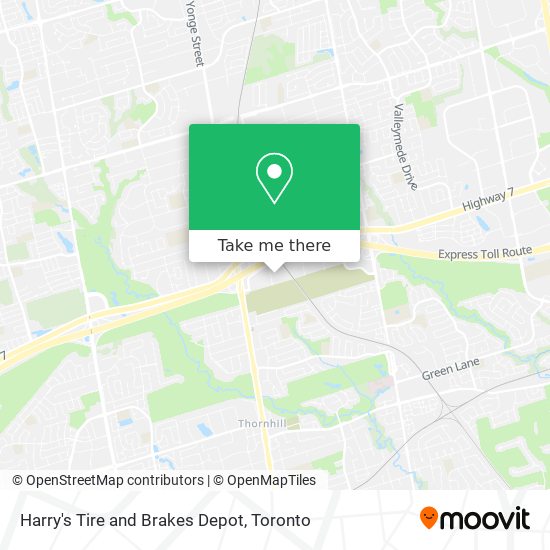 Harry's Tire and Brakes Depot map