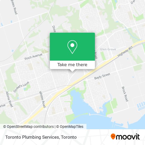 Toronto Plumbing Services map