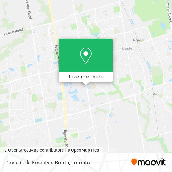 Coca-Cola Freestyle Booth map